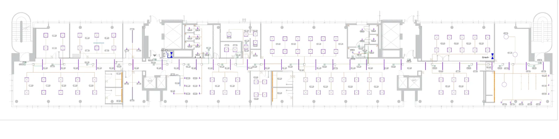 Progetto illuminotecnico e distribuzione elettrica