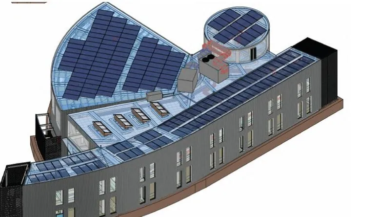 Modello informativo BIM del contenitore di servizi