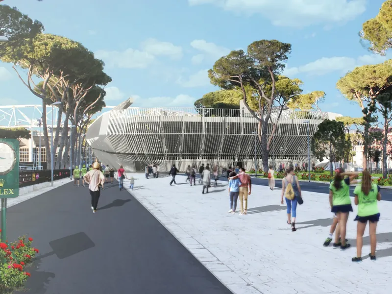 Stadio temporaneo del tennis